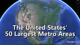 United States 50 Largest Metro Areas [upl. by Whitehurst]