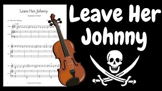 Leave Her Johnny Violin amp Piano Acc  Sheet Music  Musescore  Sea Shanty [upl. by Nagek]