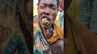 Hadzabe tribe dont Joke with food 😂😋‼️ See How Hot it is but still eating hadzabetribe food [upl. by Janus]