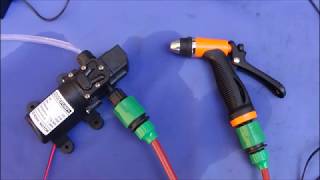 A Low Cost Small Portable 12V  160PSI Pressure Washer Kit [upl. by Jackie]