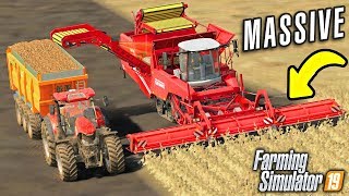 ITS HERE SATISFYING 9M POTATO HARVEST  Farming Simulator 19 GROWERS FARM Ep 7 [upl. by Ylime]