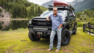 Kevin Costner Toyota Tundra  SEMA 2018 [upl. by Jasen]