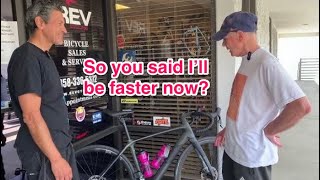 NEW BIKE DAY  YouTube viewer and his new Bianchi Infinito with SRAM Rival AXS [upl. by Neufer]