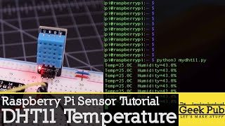 Raspberry Pi DHT11 DHT22 Temperature and Humidity Sensor [upl. by Drye]