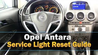 Opel Antara Service Light Reset [upl. by Ymrej]