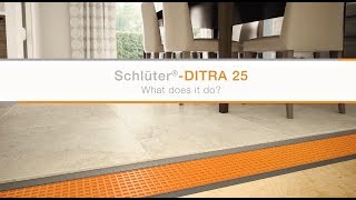 SchlüterDITRA 25 Uncoupling Mat  What does it do [upl. by Anai862]