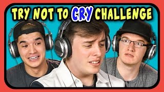 YOUTUBERS REACT TO TRY NOT TO CRY CHALLENGE [upl. by Boggers197]