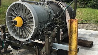 RR Spey Jet Engine Full Power Backyard Test Run [upl. by Winou]