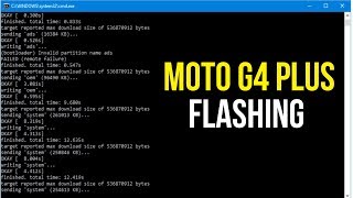 MOTO G4 PLUS FLASHING [upl. by Cerell]