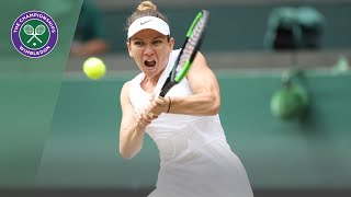 Simona Halep vs Shuai Zhang Wimbledon 2019 quarterfinals highlights [upl. by Nossyla]