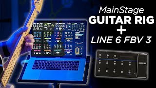 MainStage Guitar Rig with the Line 6 FBV3 Foot Controller [upl. by Bannasch]