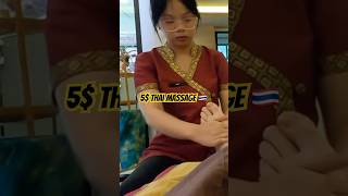 I Tried The 5 Thai Massage In Bangkok [upl. by Adrahc414]