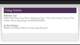 How to Cite Using Chicago Style 16th ed Articles [upl. by Ayam]