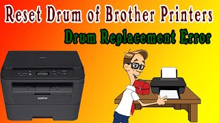 How to Reset The Drum Error of Brother DCP 2520D Printer and all Brother DCP 2500 Series Printers [upl. by Hpotsirhc]