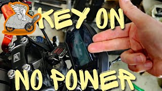 Motorcycle Wont Turn On No Power at All  Blown Main Fuse Diagnosis [upl. by Negroj64]