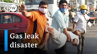 Deadly gas leak accident at India chemical plant  DW News [upl. by Abeh940]