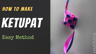 How to make Ketupat in easy method ★ HariRaya Festival ★ Malaysian Culture [upl. by Apfel471]