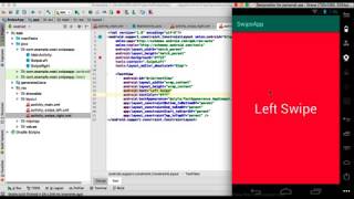 Change Activity By Right or Left Swipe Android Studio With Source Code [upl. by Iahc956]