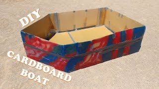 DIY Cardboard Boat [upl. by Adnoloy494]