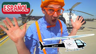 Blippi Español y el Helicóptero de la Policía  Carros de Policía para Niños  Videos Educativos [upl. by Garber37]