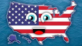 50 States Song  USA States and Capitals Song  Geography Explained by KidsLearningTube [upl. by Aidualc]