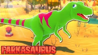 TREX ATTACK  Parkasaurus Gameplay  Dinosaur Park Simulator Game [upl. by Rotkiv]