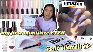 Testing Gel Nail Polish Starter Kit from Amazon Gellen [upl. by Sperry]