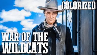 War of the Wildcats  COLORIZED  Full Western Movie  John Wayne  Cowboys [upl. by Assedo]