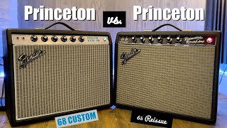 Fender 65 Princeton vs 68 Custom Princeton [upl. by Barcus]