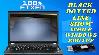 How to fix Black Screen with Horizontal Dotted Lines Windows USB not Booting Up [upl. by Samal126]