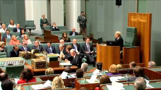 The Hon Bronwyn Bishop elected as Speaker of the House of Representatives [upl. by Sone]