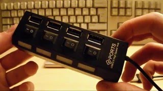 4Port USB 20 Hub Quick and Dirty Review  Gearbest [upl. by Eiramnna]