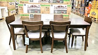 BAYSIDE FURNISHING PARKER 7PIECE DINING SET Shop FURNITURE DINING TABLE and CHAIR at Costco with us [upl. by Averyl]