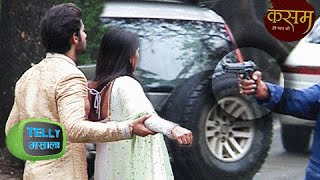 OMG SHOOTOUT at Kasam SET  Kasam Tere Pyaar Ki  Colors [upl. by Notnirt]