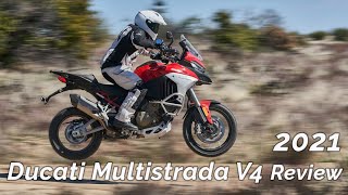 2021 Ducati Multistrada V4 Review [upl. by Ynavoj257]