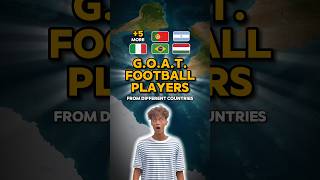 ⚽GOAT Football Players from different countries [upl. by Moira]