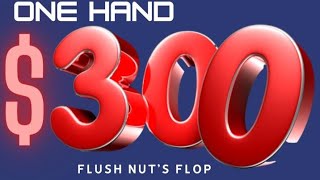 300 one hand with FLUSH NUTs poker flush pokermetarb pokerlife [upl. by Rosen936]