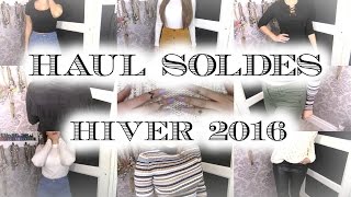 HAUL SOLDES HIVER 2016   ESSAYAGES   HampM  ZARA NEWYORKER TALLY WEIJL [upl. by Akemaj]