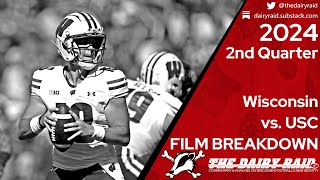 Wisconsin vs USC 2024 2nd Quarter Breakdown  The Dairy Raid [upl. by Schlosser]