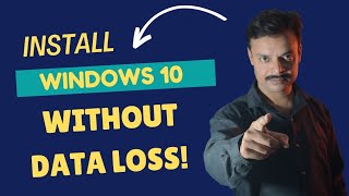 How to Install Windows 10 Without Losing Your Data  StepbyStep Guide [upl. by Aihsenrad]