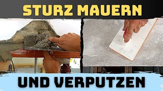 Sturz einmauern Türsturz verputzen amp Fensterbank aufmauern  Durchreiche selber machen Teil 3 [upl. by Aniez]