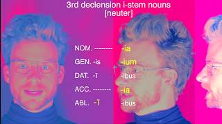 Latin 3rd declension istem noun endings song [upl. by Bez]