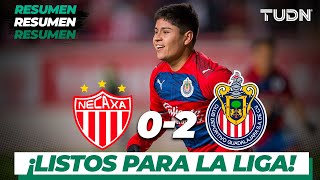 Resumen y goles  Necaxa 0  2 Chivas  Amistoso  TUDN [upl. by Eadas]