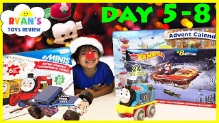 SURPRISE TOYS for Kids Christmas Thomas Trains Disney Hot Wheels Toy Cars Advent Calendar Day 58 [upl. by Nauqet565]