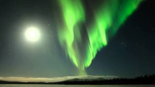 One night in Finnish Lapland with northern lights [upl. by Aisila749]