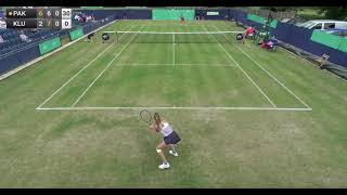 Hannah Klugman WC  Lesley Pattinama Kerkhove 4  W100 Ilkley 2023 Qualifying Round 1  Set 3 [upl. by Wiskind]