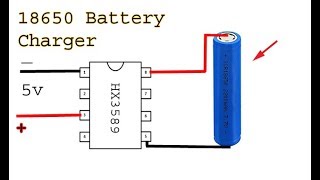 Make a 18650 battery charger Liion battery charge controller circuit [upl. by Cerelia]