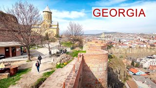 HERE IS THE MOST BEAUTIFUL VIEW OF TBILISI Climbing the Narikala Fortress [upl. by Leunamne479]