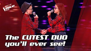 Duo Alfie and Eva sing quotPhotographquot by Ed Sheeran  The Voice Stage 1 [upl. by Nelhsa]