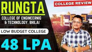 RUNGTA College Review  48 LPA 🔥 Low Budget Engineering College [upl. by Hannus820]